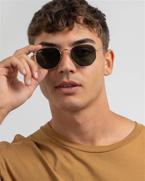 ray ban hexagonal sunglasses discount